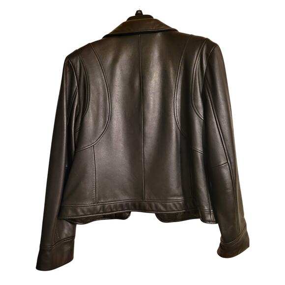 Nine West | The Power Presence Jacket – Black Genuine Leather - Size XL - Picture 2 of 6